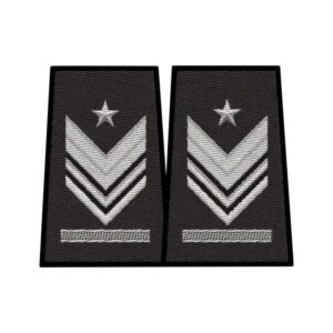 Brigadiere Capo QS Tubolari Ricami Nero