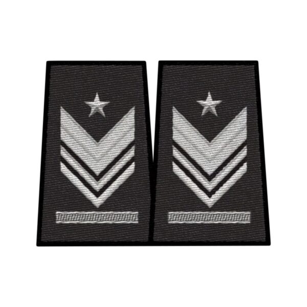 Brigadiere Capo QS Tubolari Ricami Nero