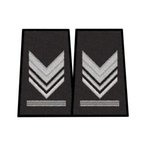 brigadiere capo nero tubolari ricami gradi