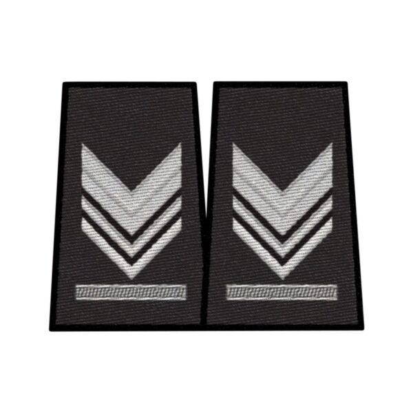 brigadiere capo nero tubolari ricami gradi