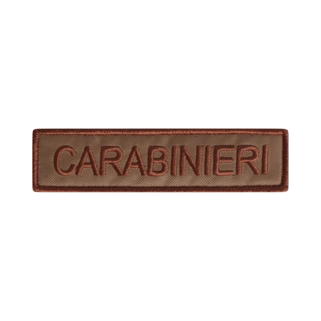Nominativi Carabinieri Velcro patch attached to tactical uniform