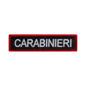 Close-up high-quality embroidery on Nominativi Carabinieri patch