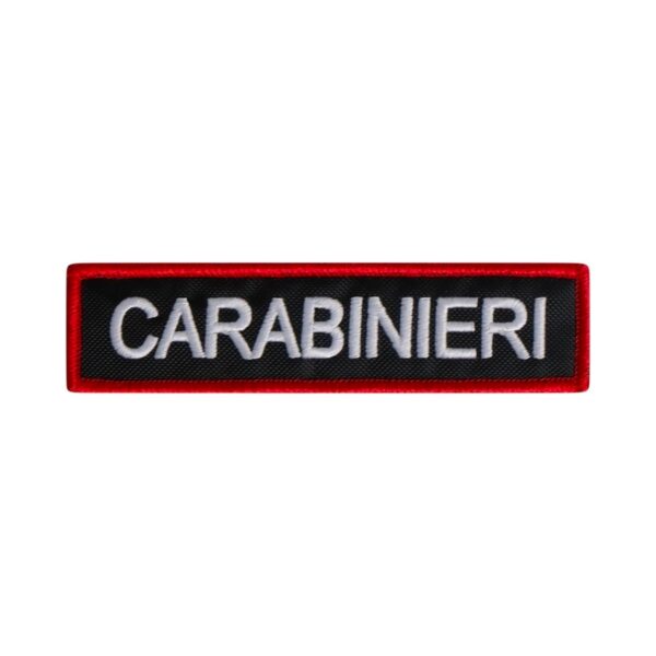 Close-up high-quality embroidery on Nominativi Carabinieri patch