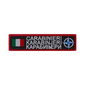 Nominativi Carabinieri Velcro patch attached to tactical uniform