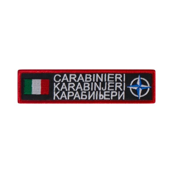 Nominativi Carabinieri Velcro patch attached to tactical uniform