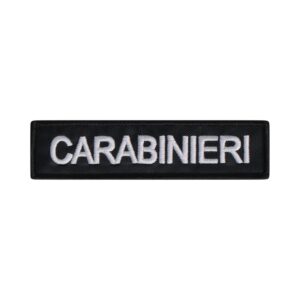 Close-up high-quality embroidery on Nominativi Carabinieri patch