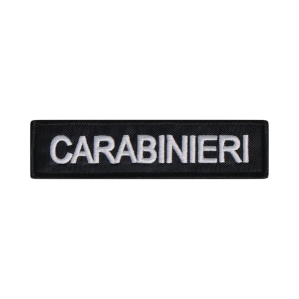 Close-up high-quality embroidery on Nominativi Carabinieri patch